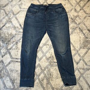 slim Dark Blue Denim Joggers large super comfortable!